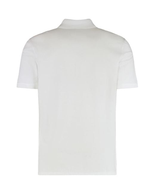 Givenchy White Cotton Polo With Logo for men