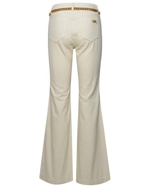 Michael Kors Natural Ivory Cotton Jeans