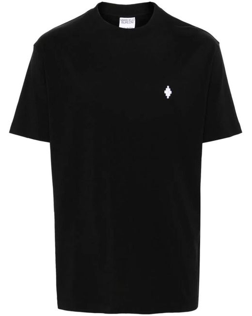 Marcelo Burlon Black Logo T-shirt for men