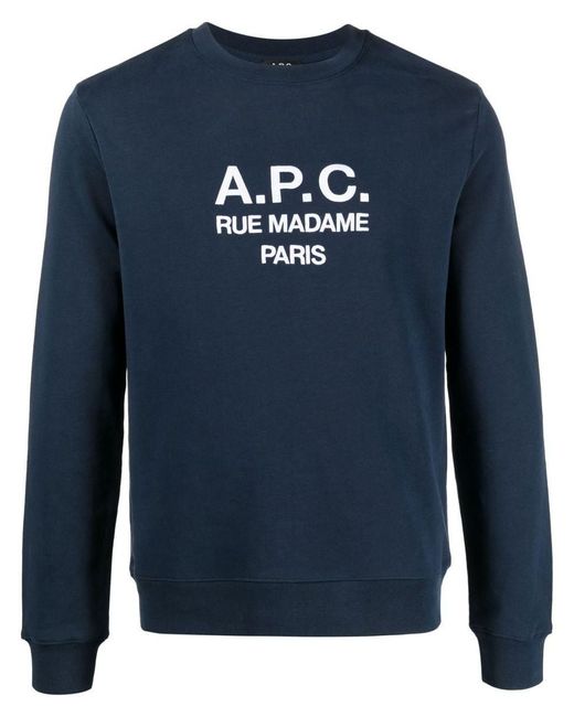 A.P.C. Blue Rufus Sweatshirt for men
