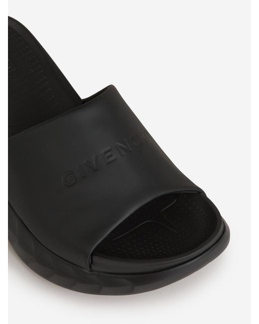 Givenchy Black Marshmallow Leather Sandals