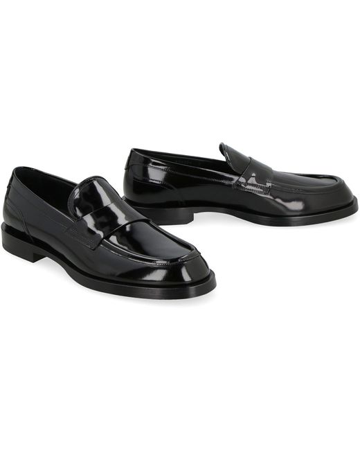 Dolce & Gabbana Black Leather Loafers for men