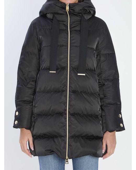 Herno Black A-shape Puffer Jacket