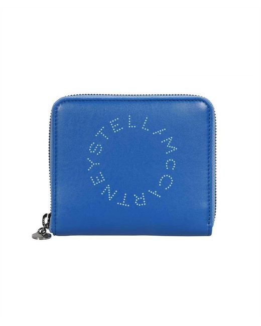 Stella McCartney Blue Tella Mccartney Stella Logo Alter-nappa Wallet