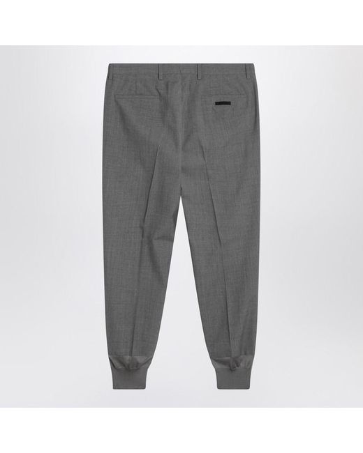 Prada Gray Jogger Trousers for men