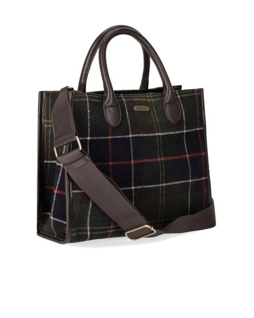 Barbour Black Barrhill Tartan Classic Handbag