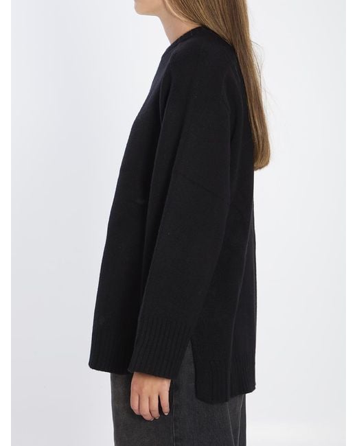 Loulou de Saison Black Safi Wool And Cashmere Sweater