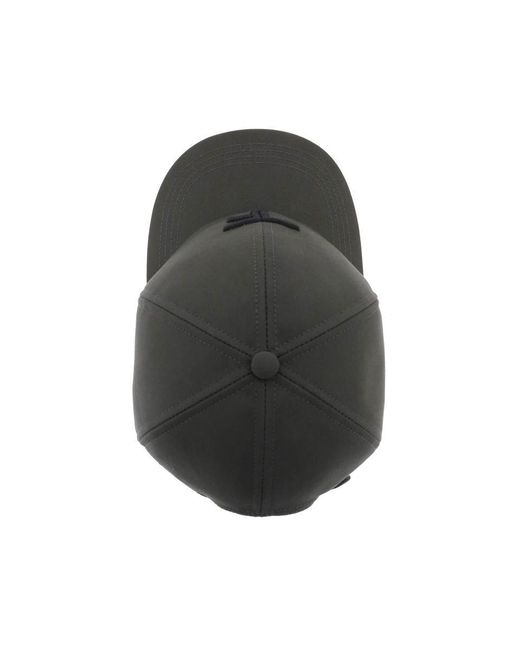 Tom Ford Gray Baseball Cap With Embroidery for men
