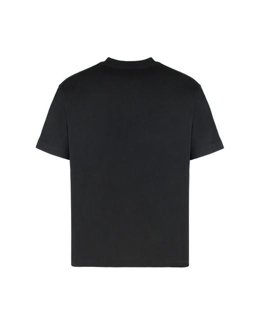 Bottega Veneta Black Cotton Crew-Neck T-Shirt for men