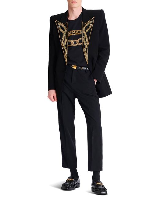 Balmain Black T-Shirts And Polos for men