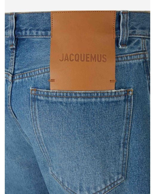 Jacquemus Blue Straight Fit Jeans Le Da Nimes Droit for men