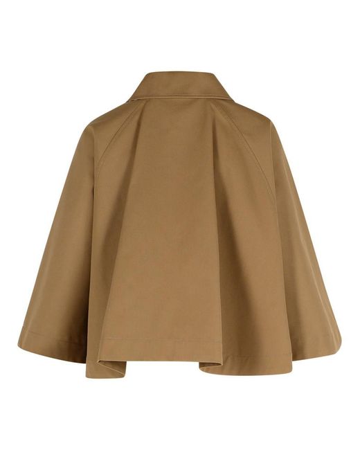 Burberry Brown Polyester Blend Cape