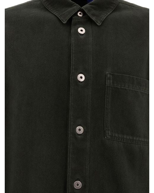 Burberry Black Cotton Overshirt Jacket for men