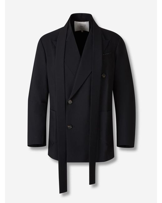 Setchu Black Bomber Jacket for men