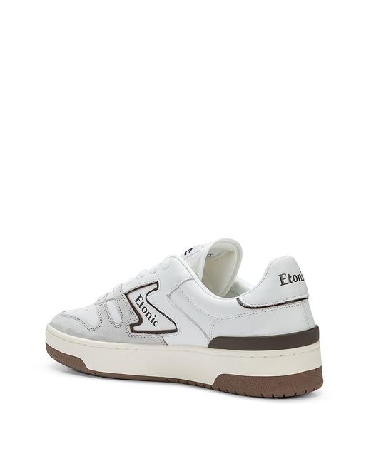 Etonic White B481 Leather Panel Sneakers for men