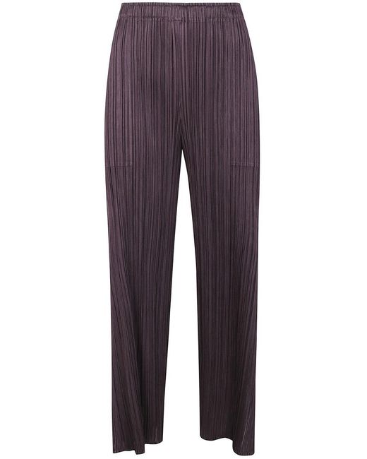 Pleats Please Issey Miyake Purple "Monthly Colors: July" Pants