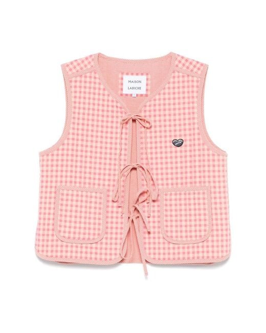 Maison Labiche Pink Waistcoats