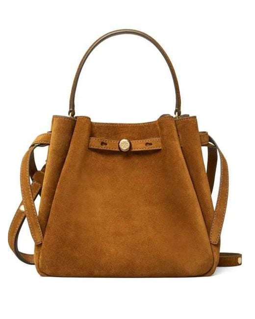 Tory Burch Brown Romy Suede Bucket Bag