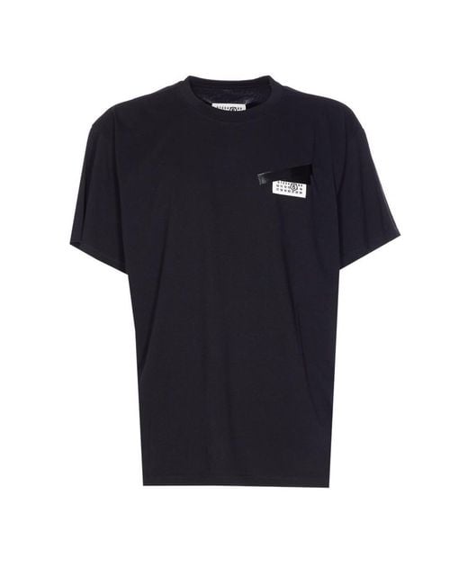 MM6 by Maison Martin Margiela Black T-Shirts And Polos for men