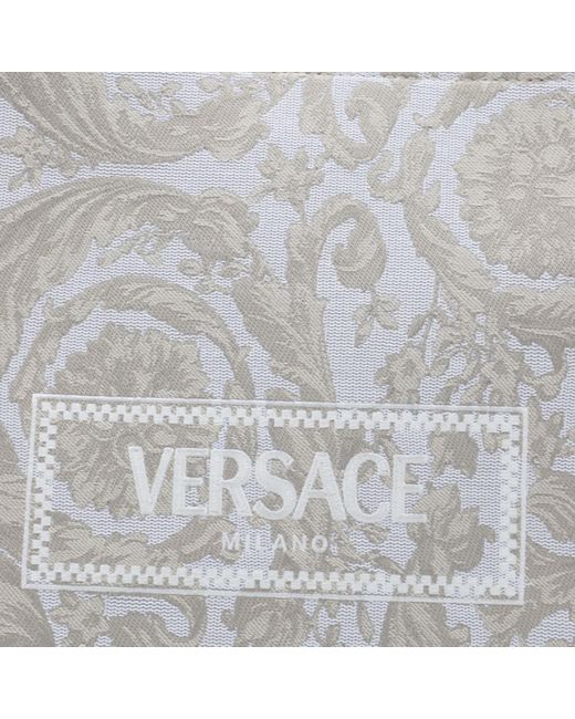 Versace Metallic Two-Tone Fabric Bag