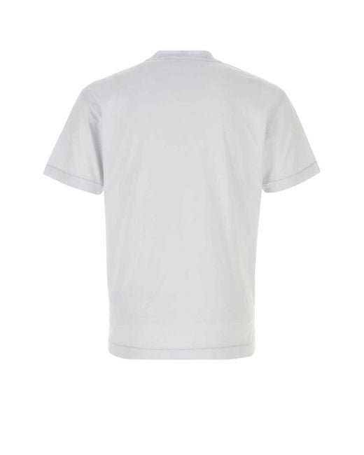 Stone Island White T-Shirt for men