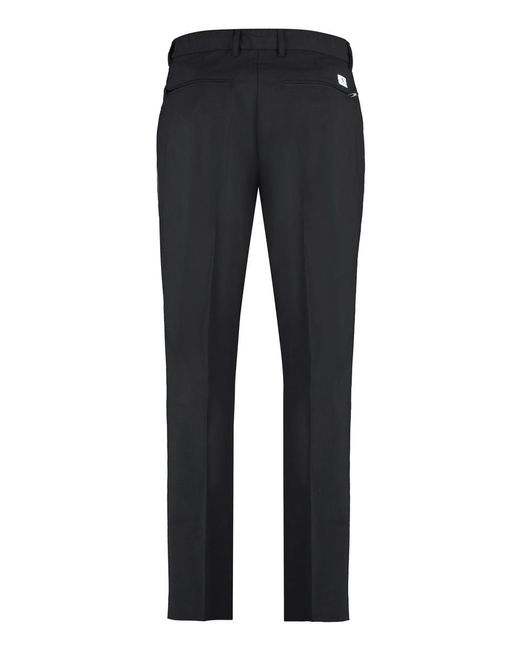 Department 5 Blue Wool Blend Trousers for men