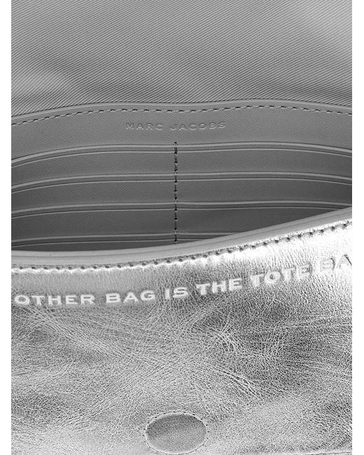 Marc Jacobs Gray 'The Metallic Leather Chain Mini Bag' Crossbody Bag