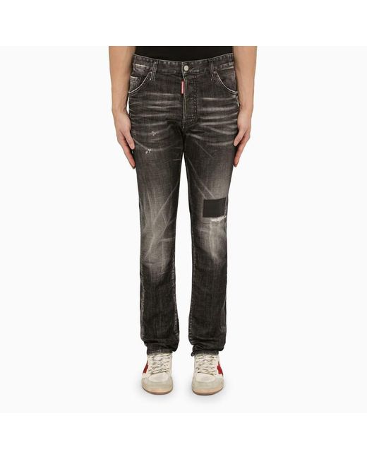 DSquared² Black Washed Jeans With Denim Wears for men