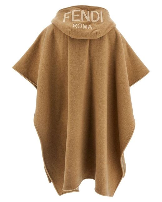 Fendi Natural Roma' Poncho