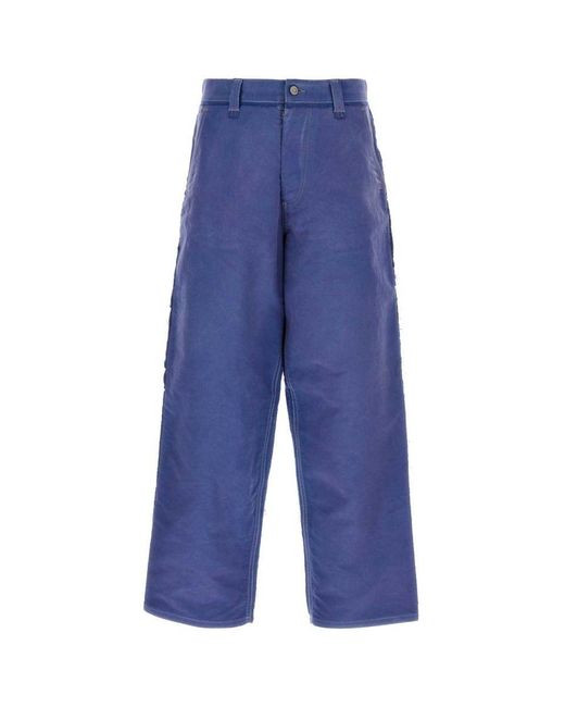 Maison Margiela Blue Pantaloni for men