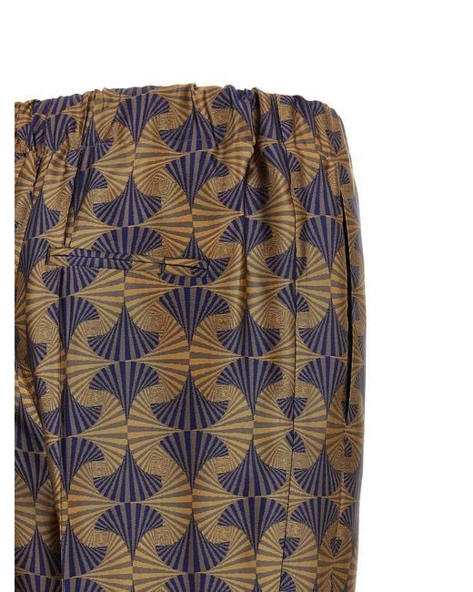 Alberto Biani Gray Patterned Pants
