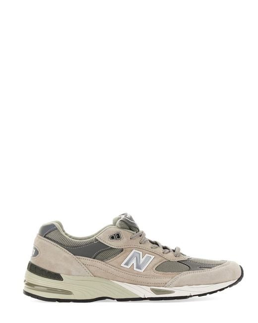 New Balance White Sneaker 991 for men