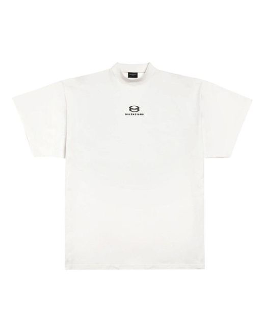 Balenciaga White Upside-down Layered T-shirt for men