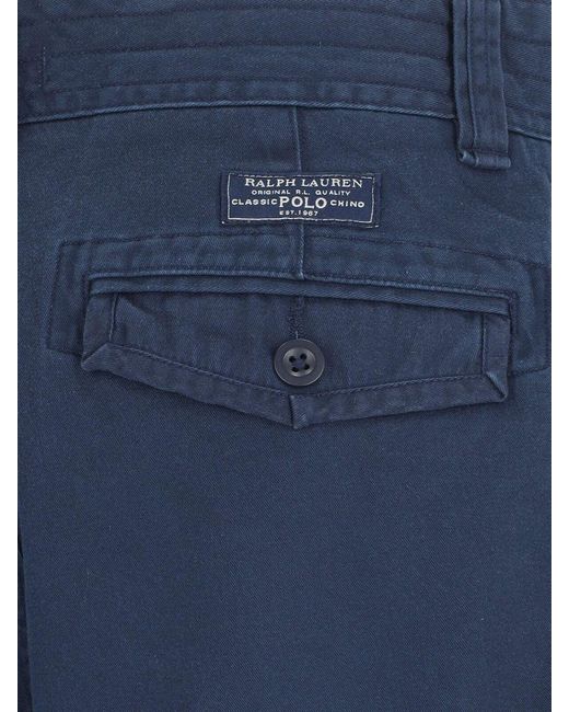 Polo Ralph Lauren Blue Cargo Shorts for men