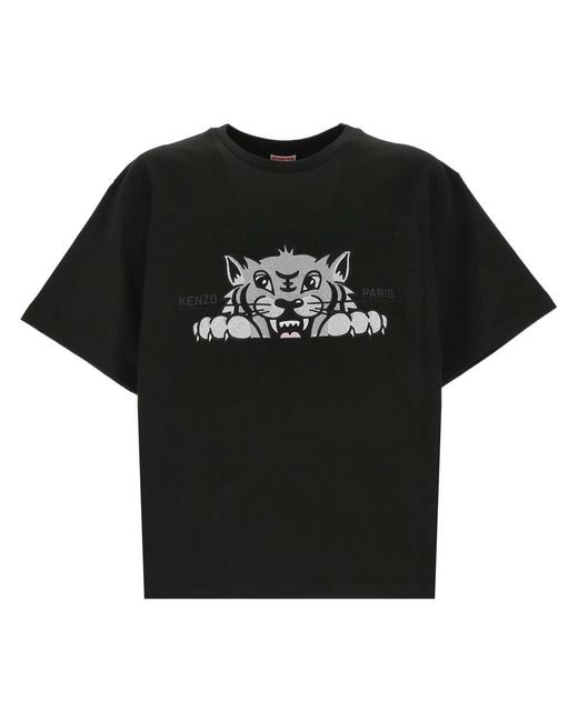 KENZO Black T-Shirts And Polos for men