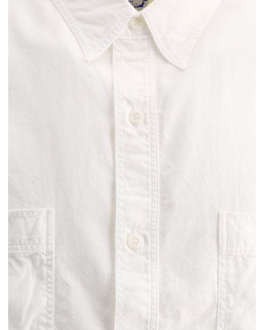 Orslow White "Chambray Work" Shirt for men