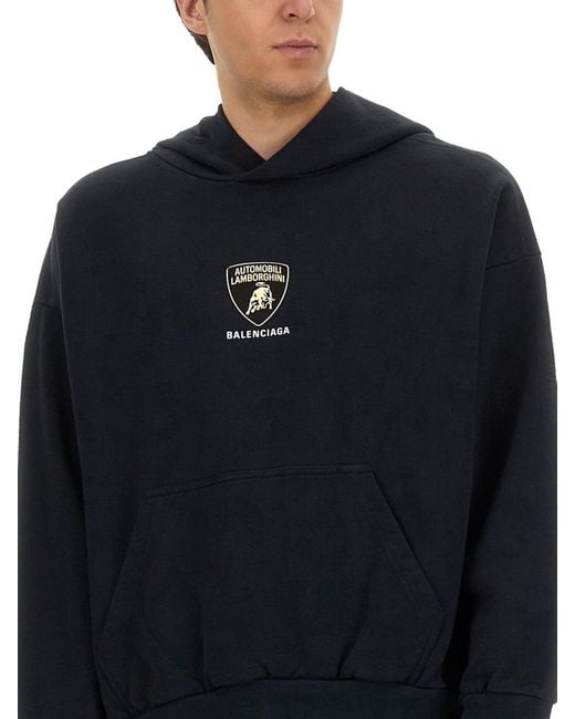 Balenciaga Blue Hoodie for men