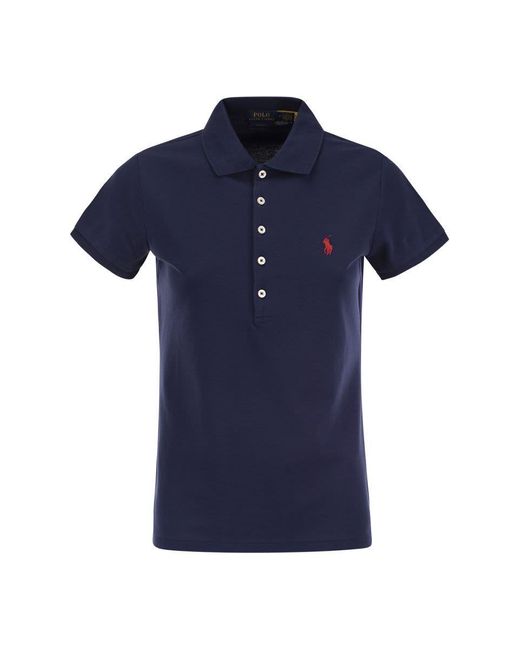 Polo Ralph Lauren Blue Cotton Polo Shirt