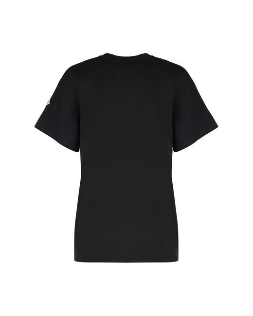 Moncler Black Cotton Crew-neck T-shirt
