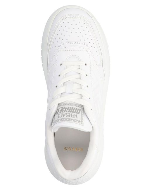 Versace White Odissea Greca Sneakers for men