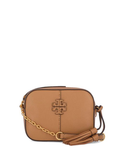 Tory Burch Leather Mcgraw Camera Shoulder Bag in Brown | Lyst Canada