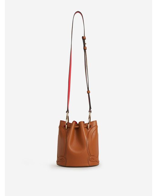 Christian Louboutin White By My Side Bucket Bag