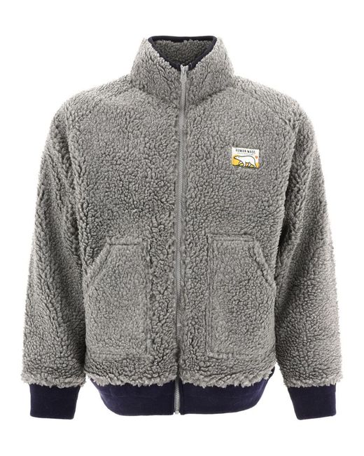Human Made Gray "Boa" Fleece Jacket for men