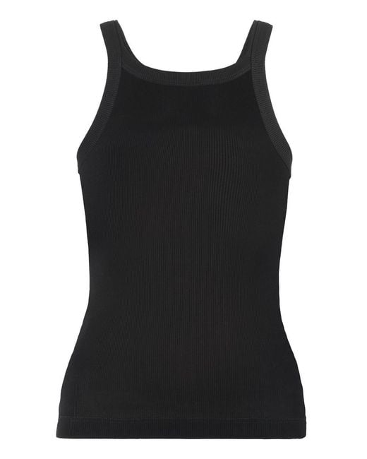 Fendi Black Logo Tank Top