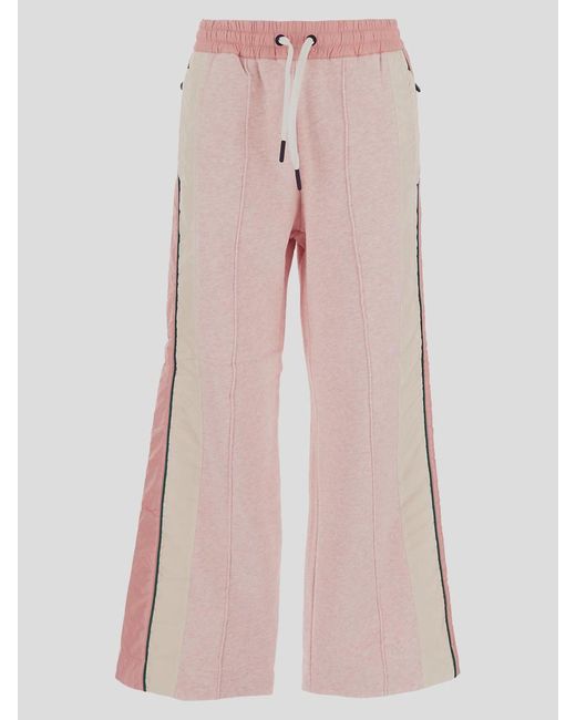 3 MONCLER GRENOBLE Pink Trousers