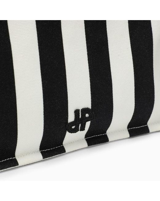 Patou Black Striped Handbag