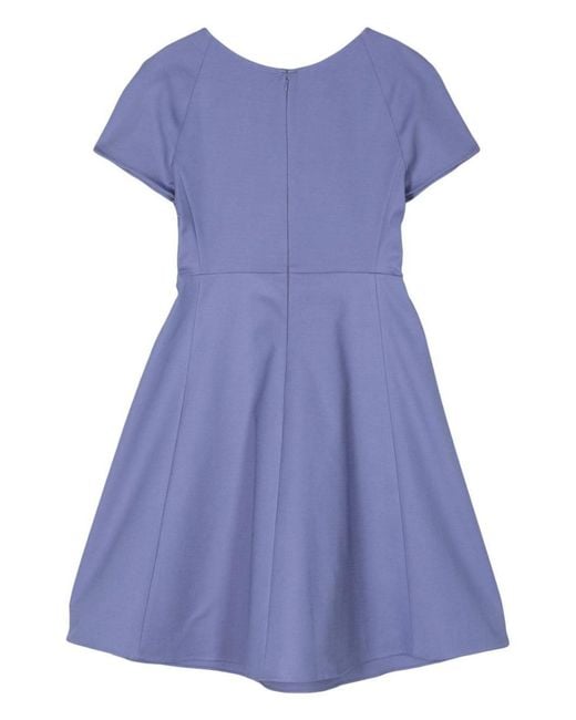 Emporio Armani Blue Cotton Blend Mini Dress