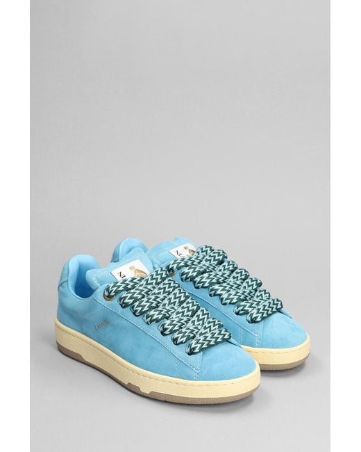 Lanvin Blue Lite Curb Sneakers