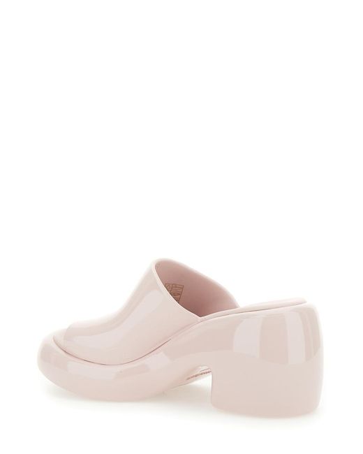 Ferragamo Pink Slide Sandals With Chunky Heel