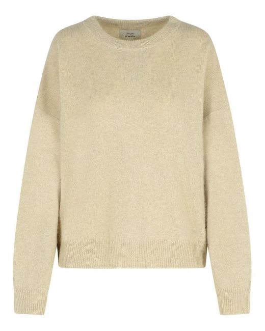 Loulou de Saison Natural Melange Rock Wool Blend Sweater